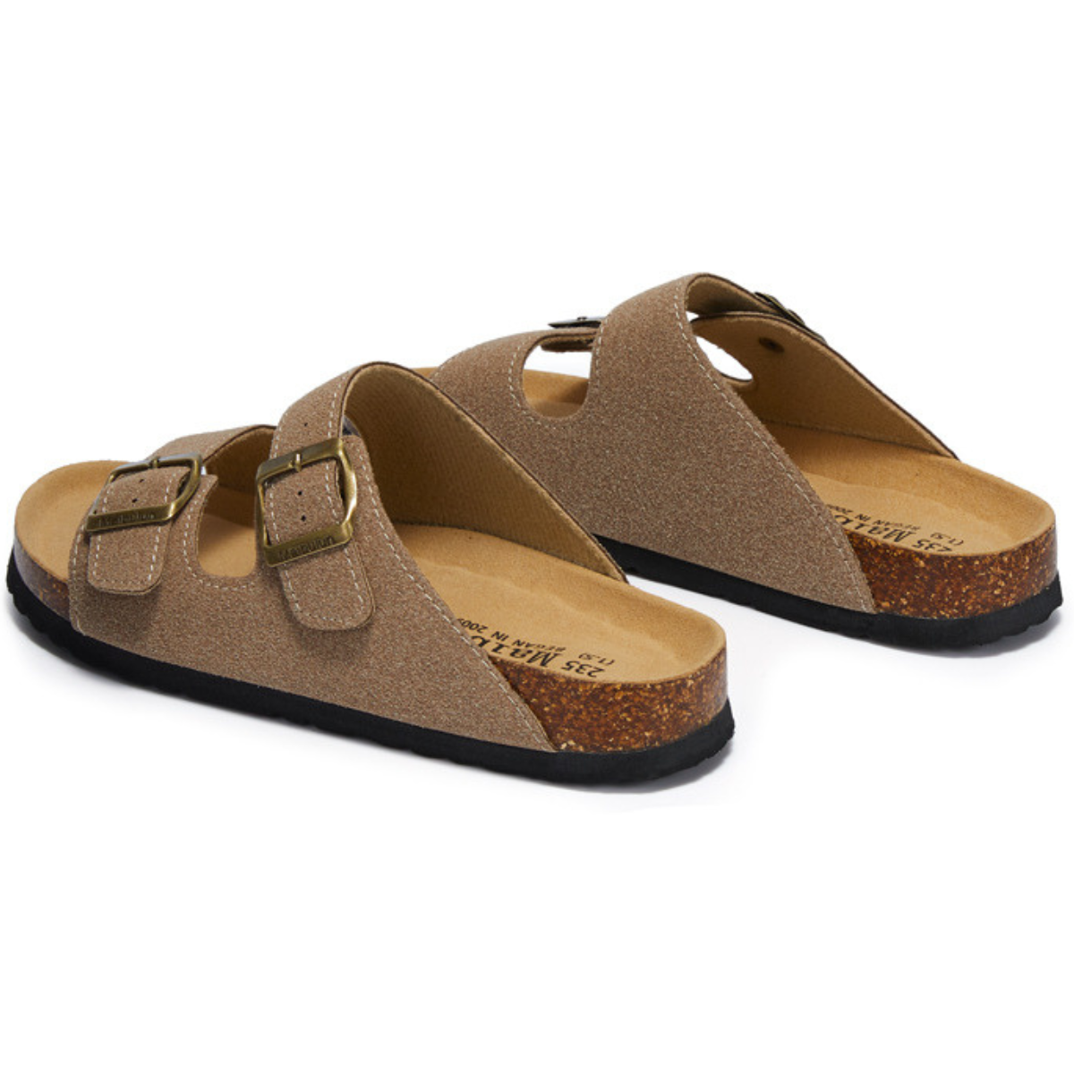 Suede Birken Sandal - Sand | Aurellius