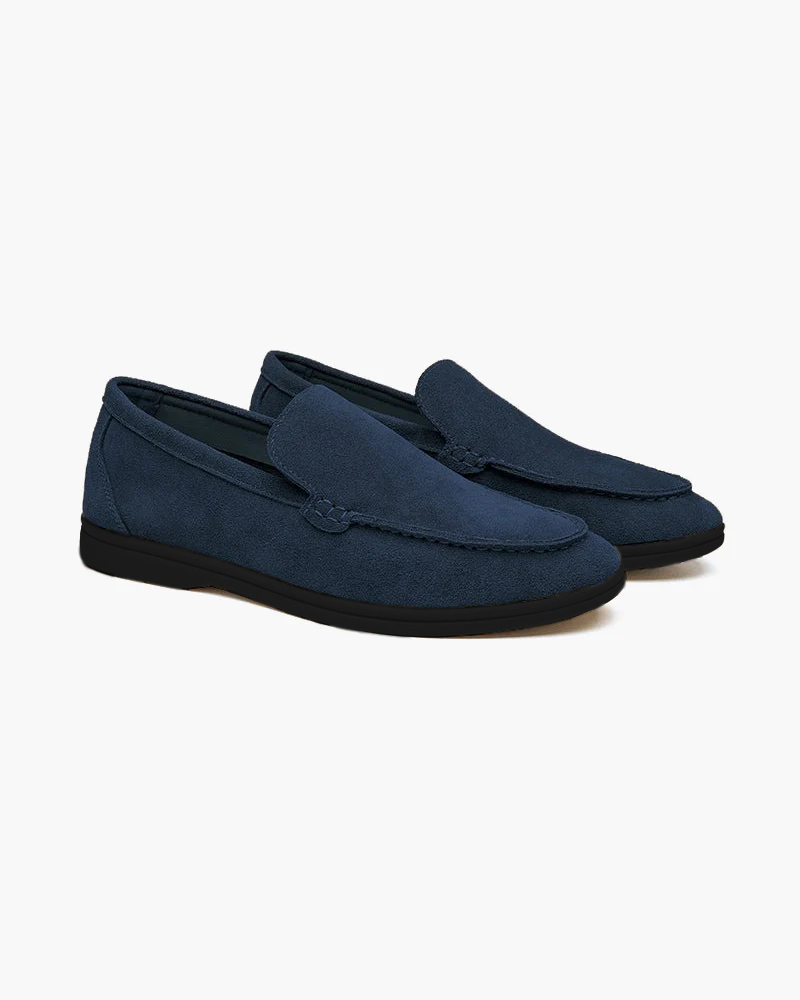 Premium Suede Loafers - Black Soles - Aurellius