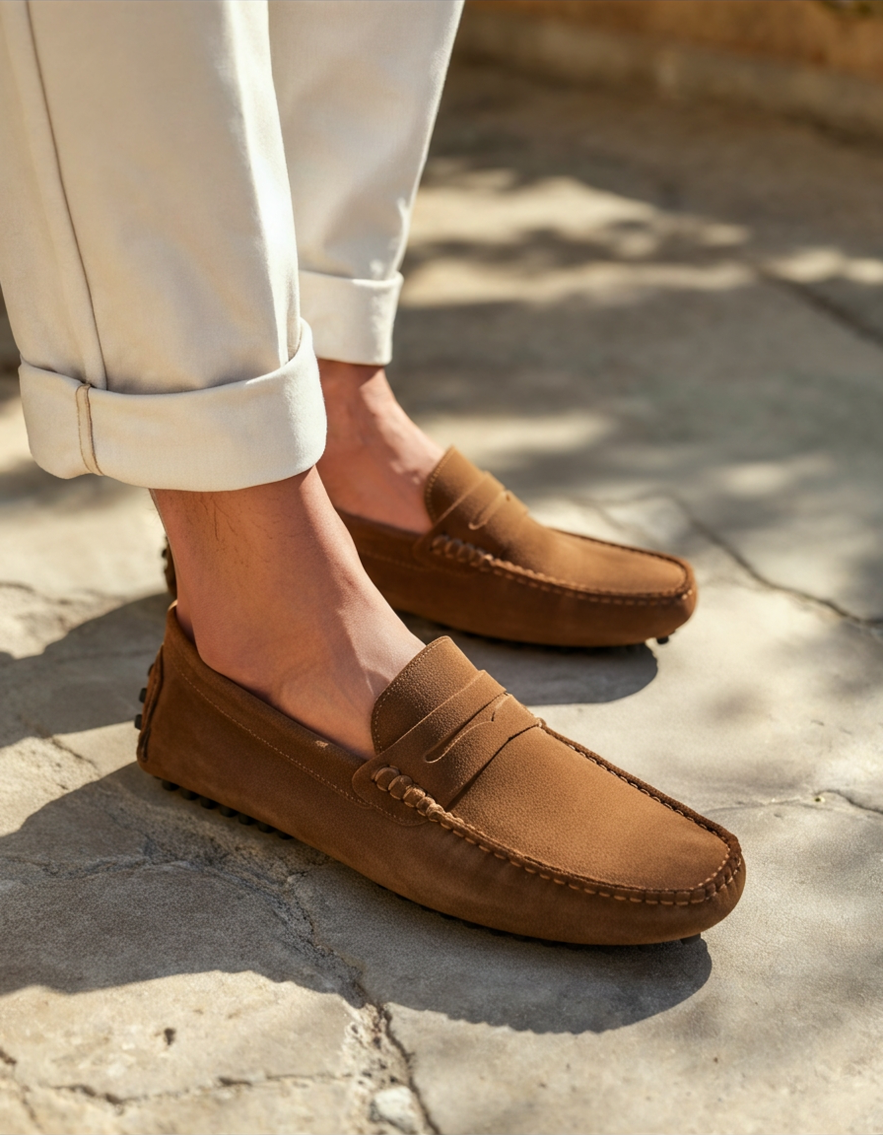 Suede Driver Loafers - Aurellius