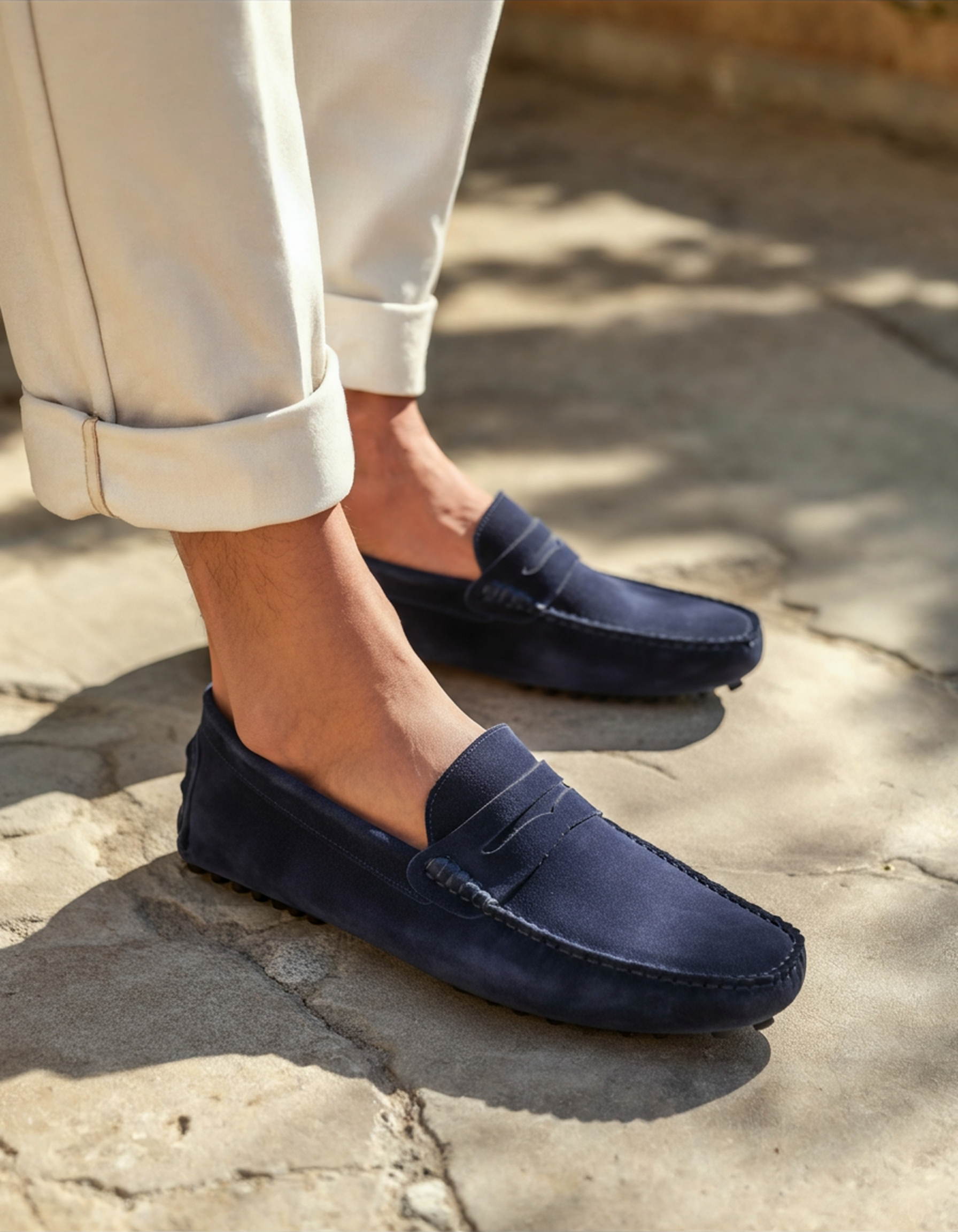Suede Driver Loafers - Aurellius