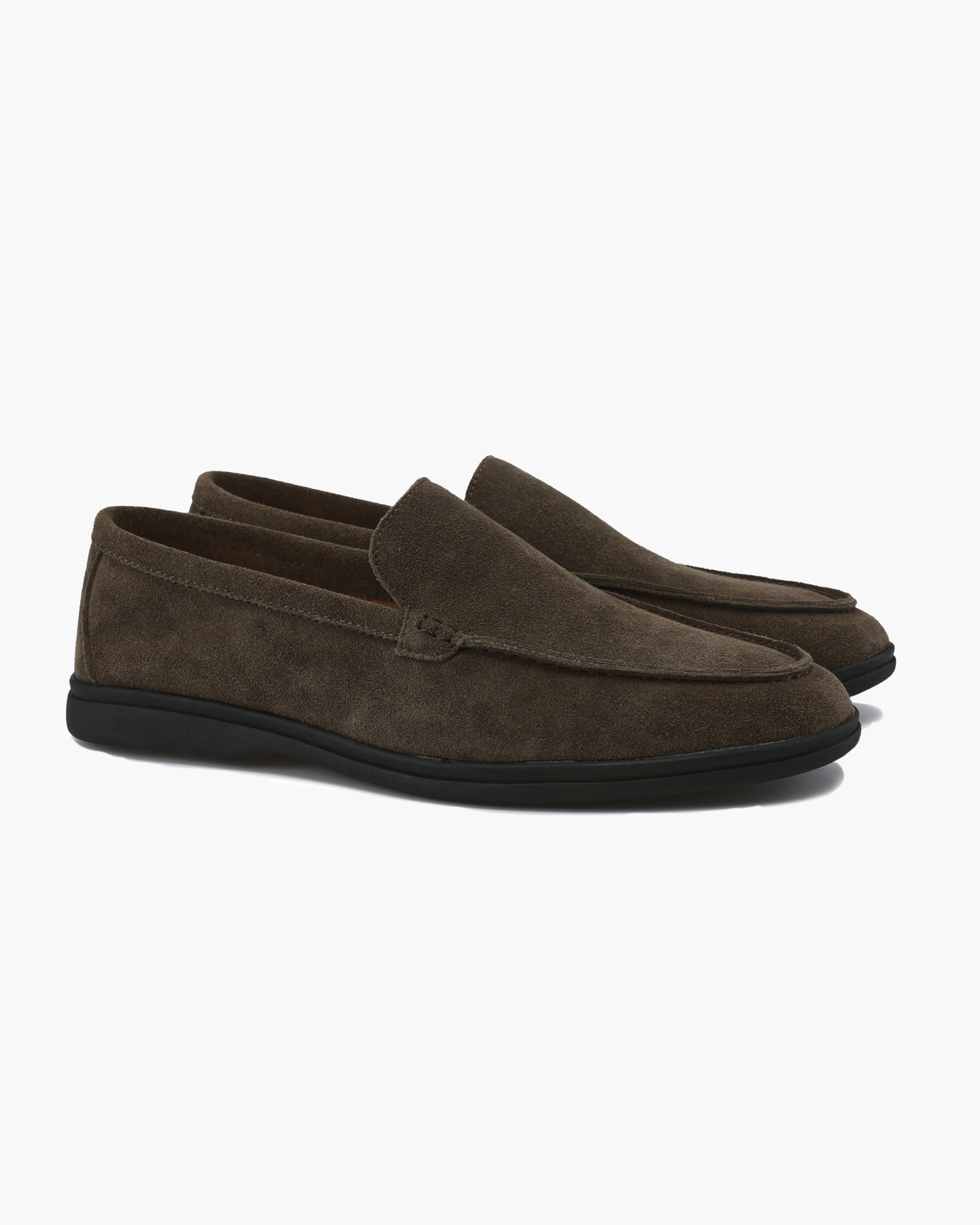 Premium Suede Loafers - Black Soles - Aurellius