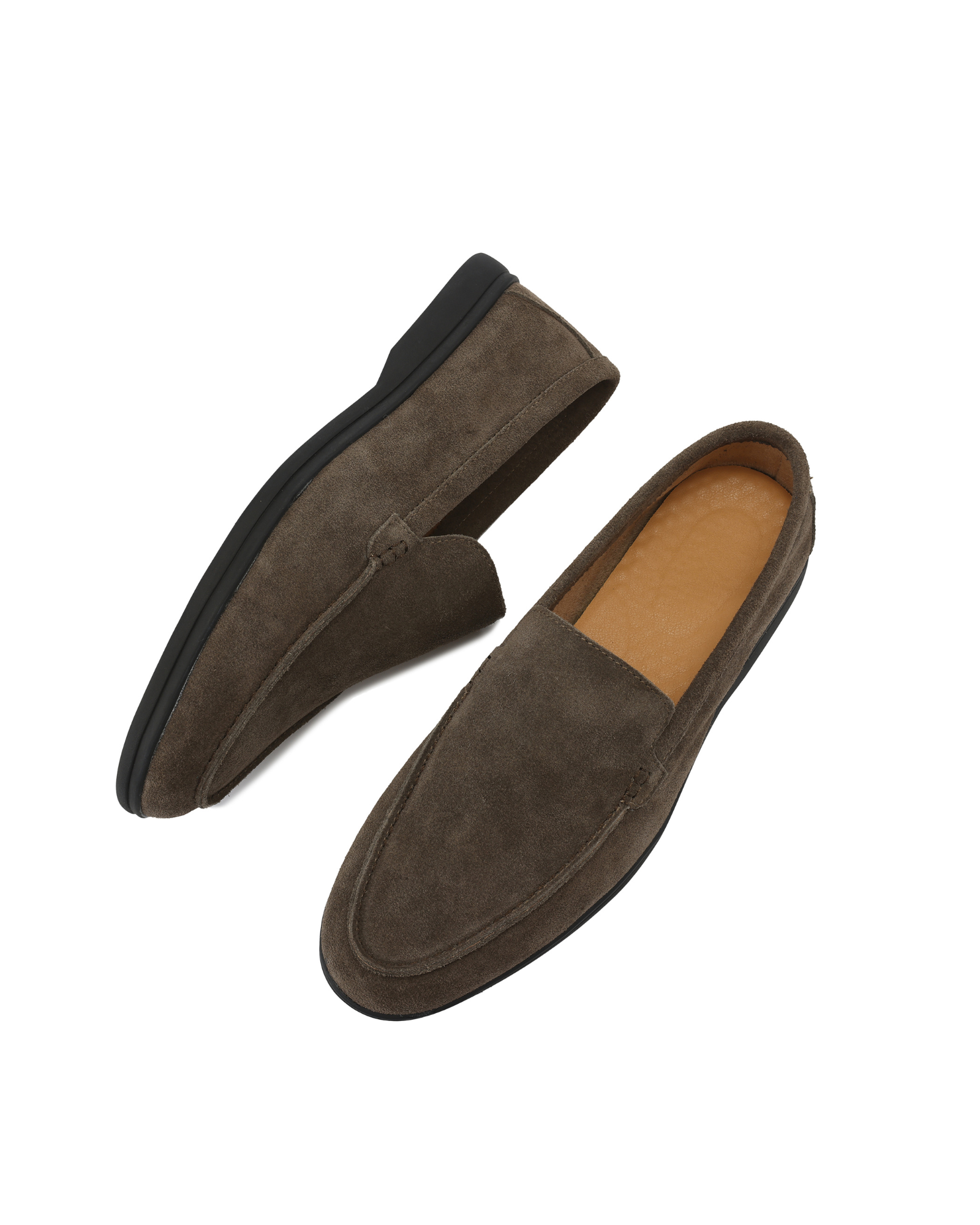 Premium Suede Loafers - Black Soles - Aurellius