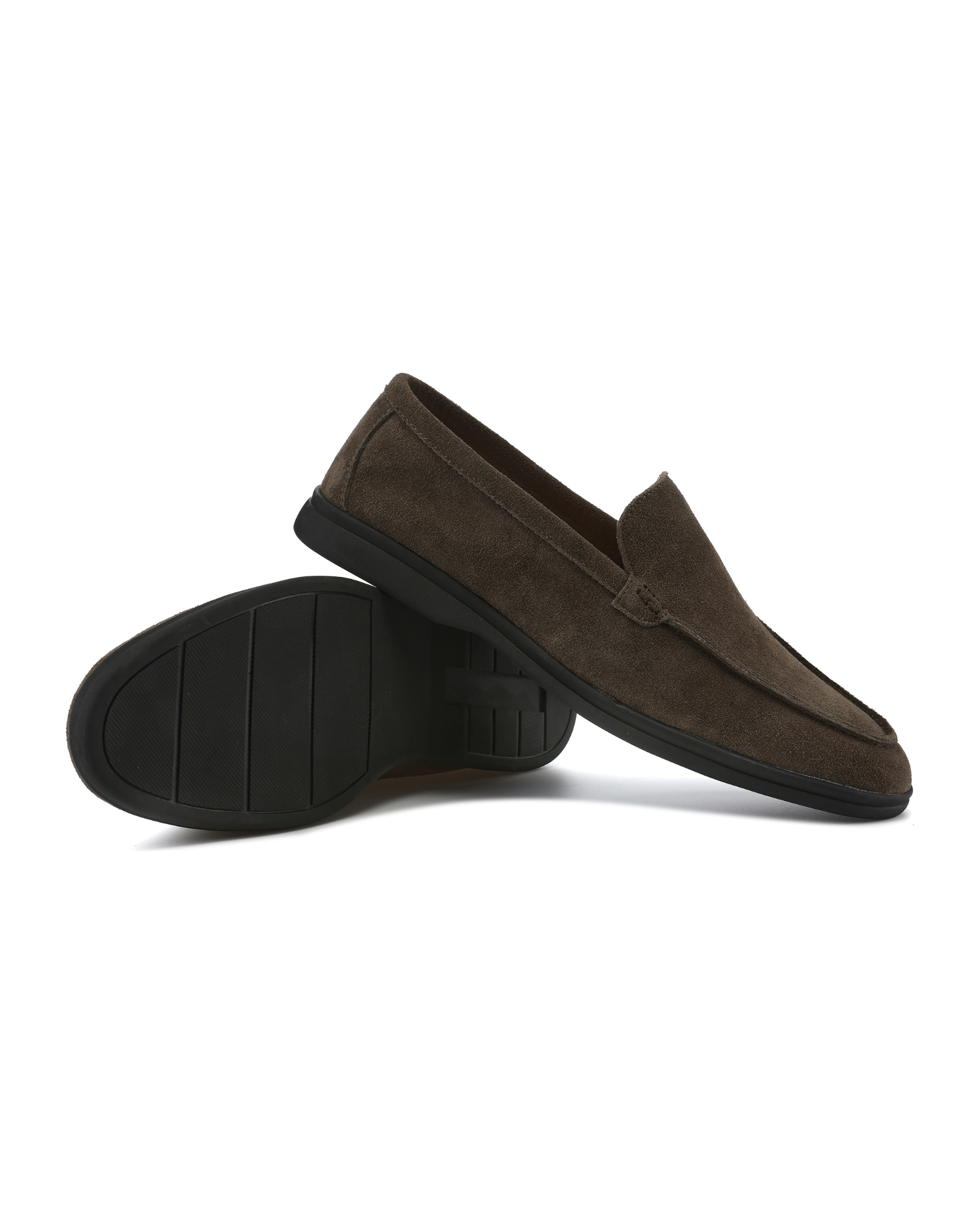 Premium Suede Loafers - Black Soles - Aurellius