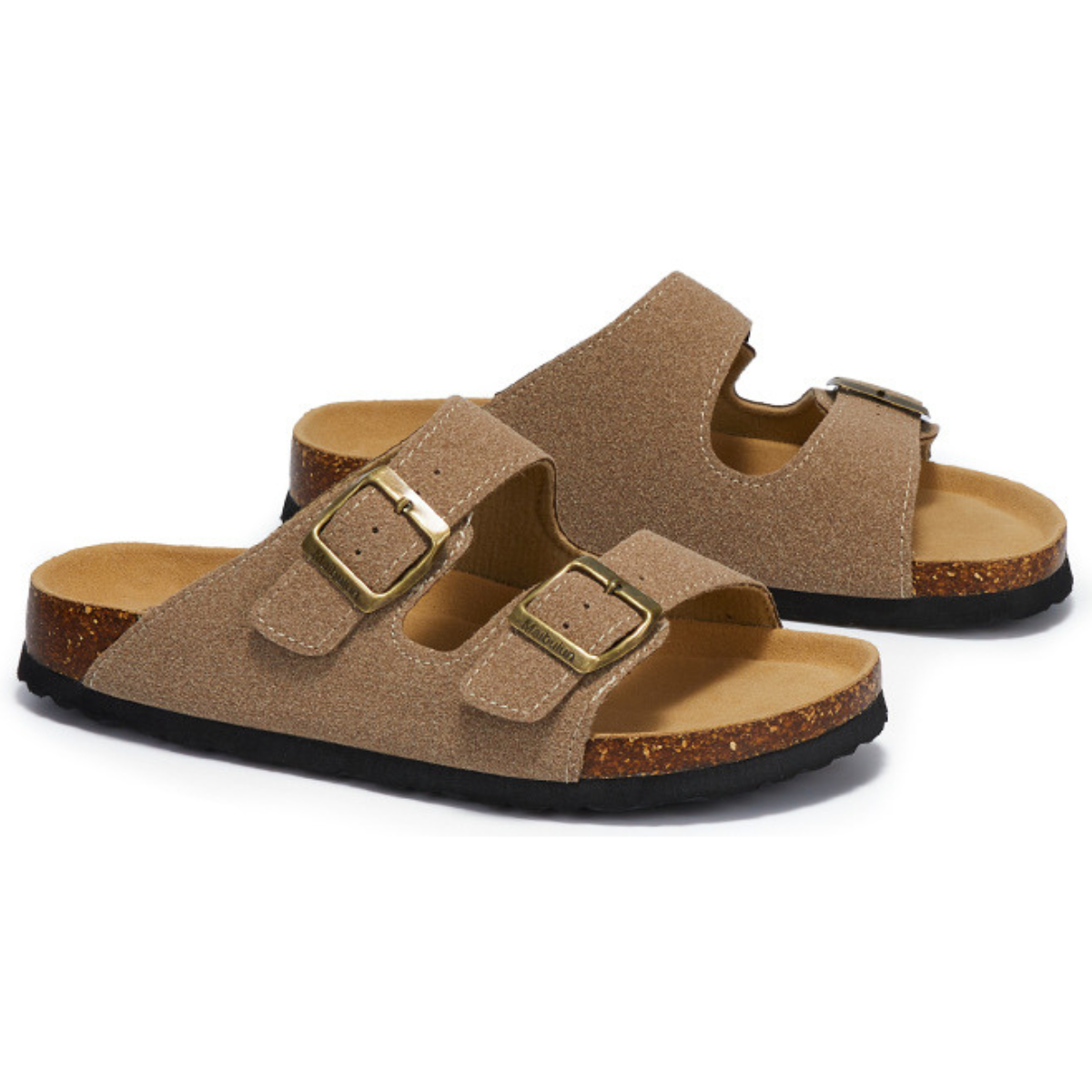 Suede Birken Sandal - Sand | Aurellius