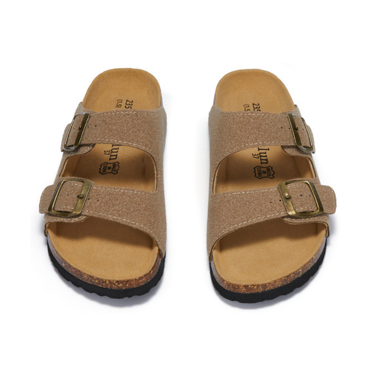 Suede Birken Sandal - Sand | Aurellius