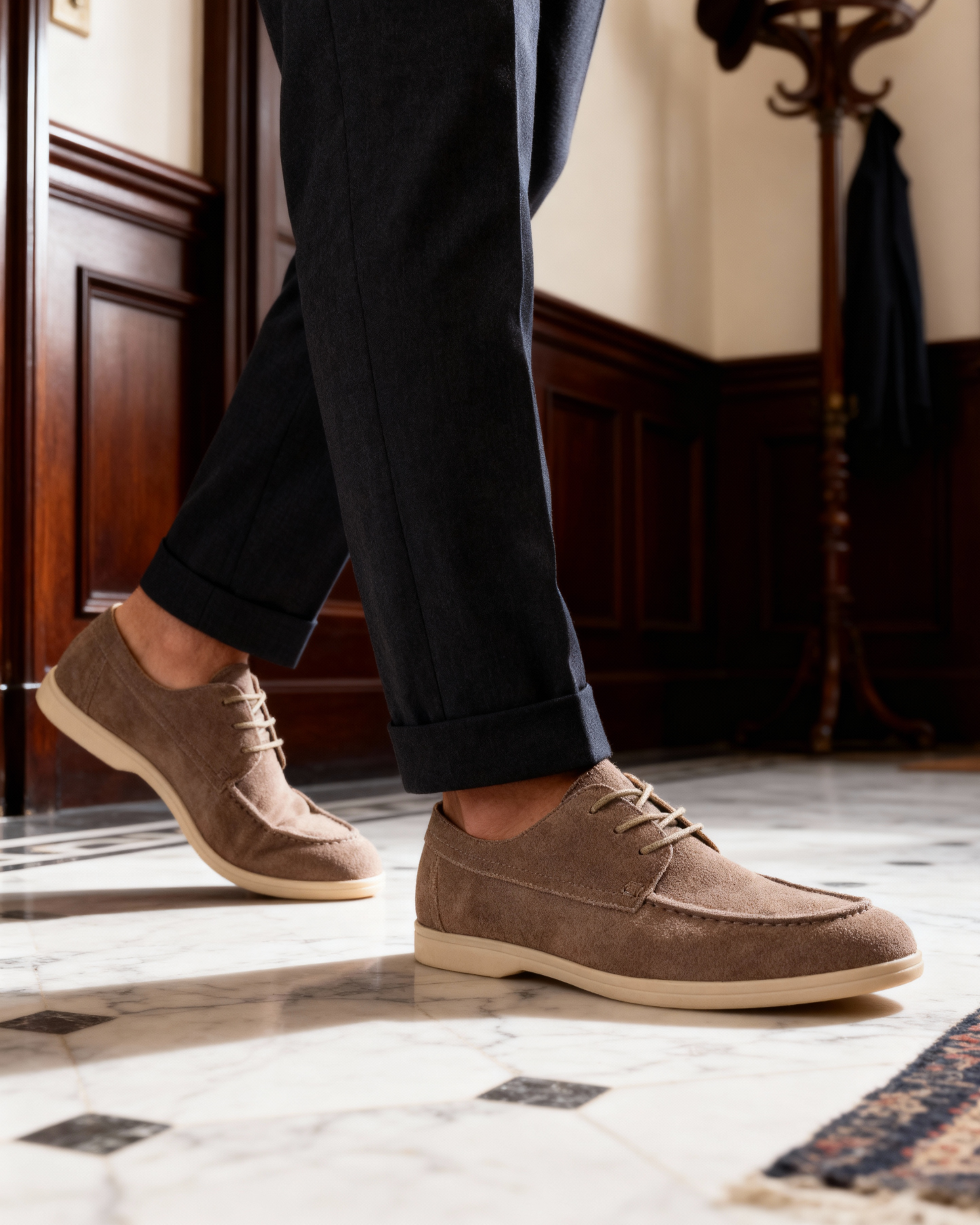 Premium Suede Lace Shoes - Aurellius