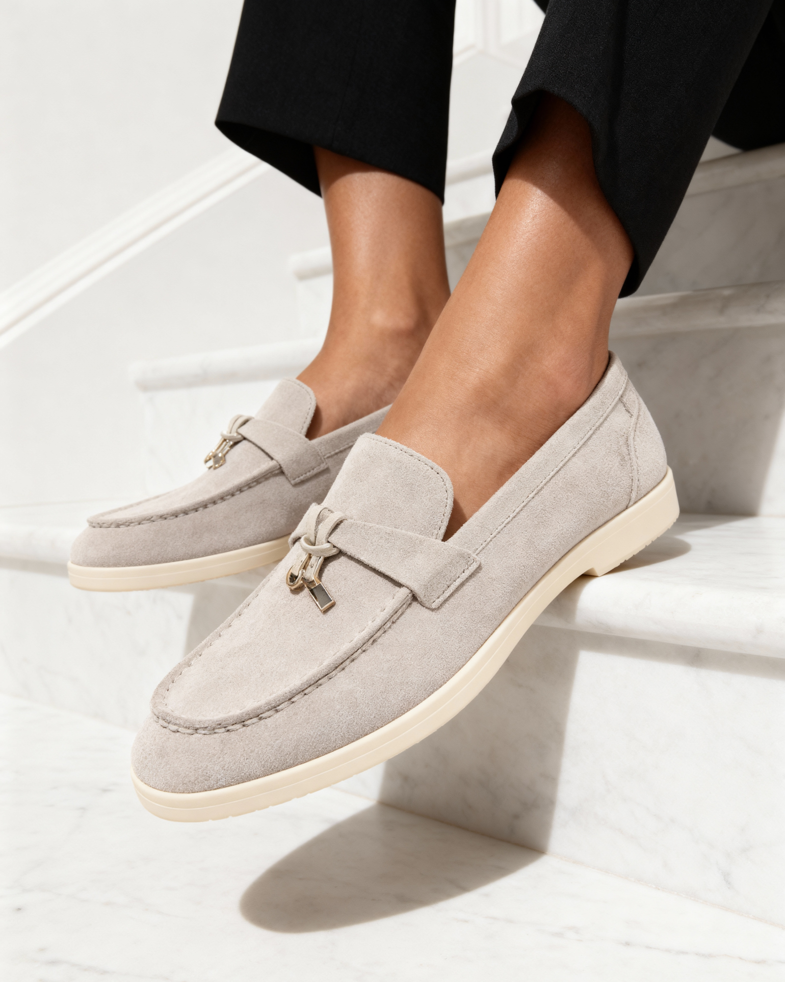 Suede Lady Loafers - Aurellius