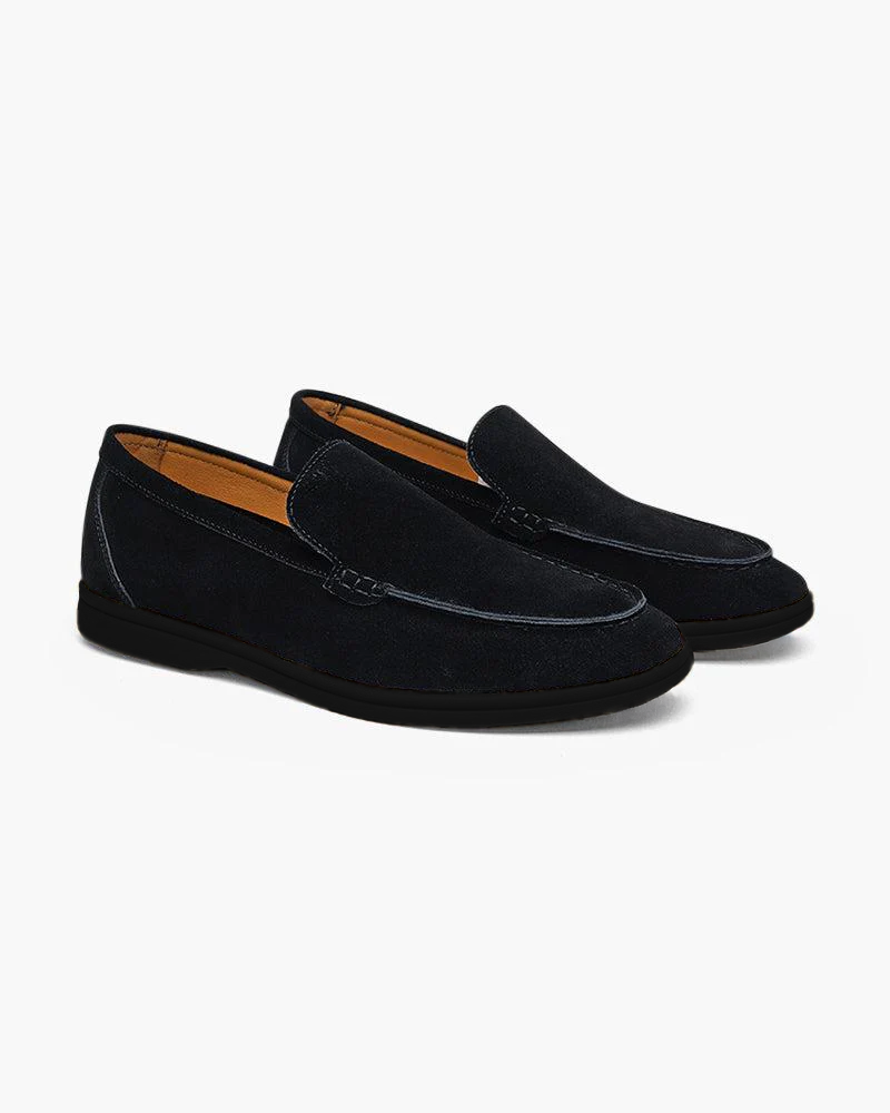 Premium Suede Loafers - Black Soles - Aurellius