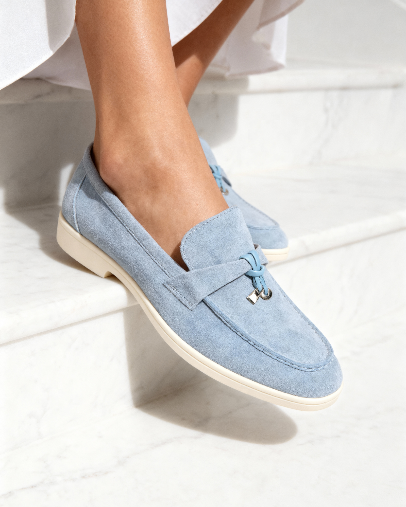 Suede Lady Loafers - Aurellius