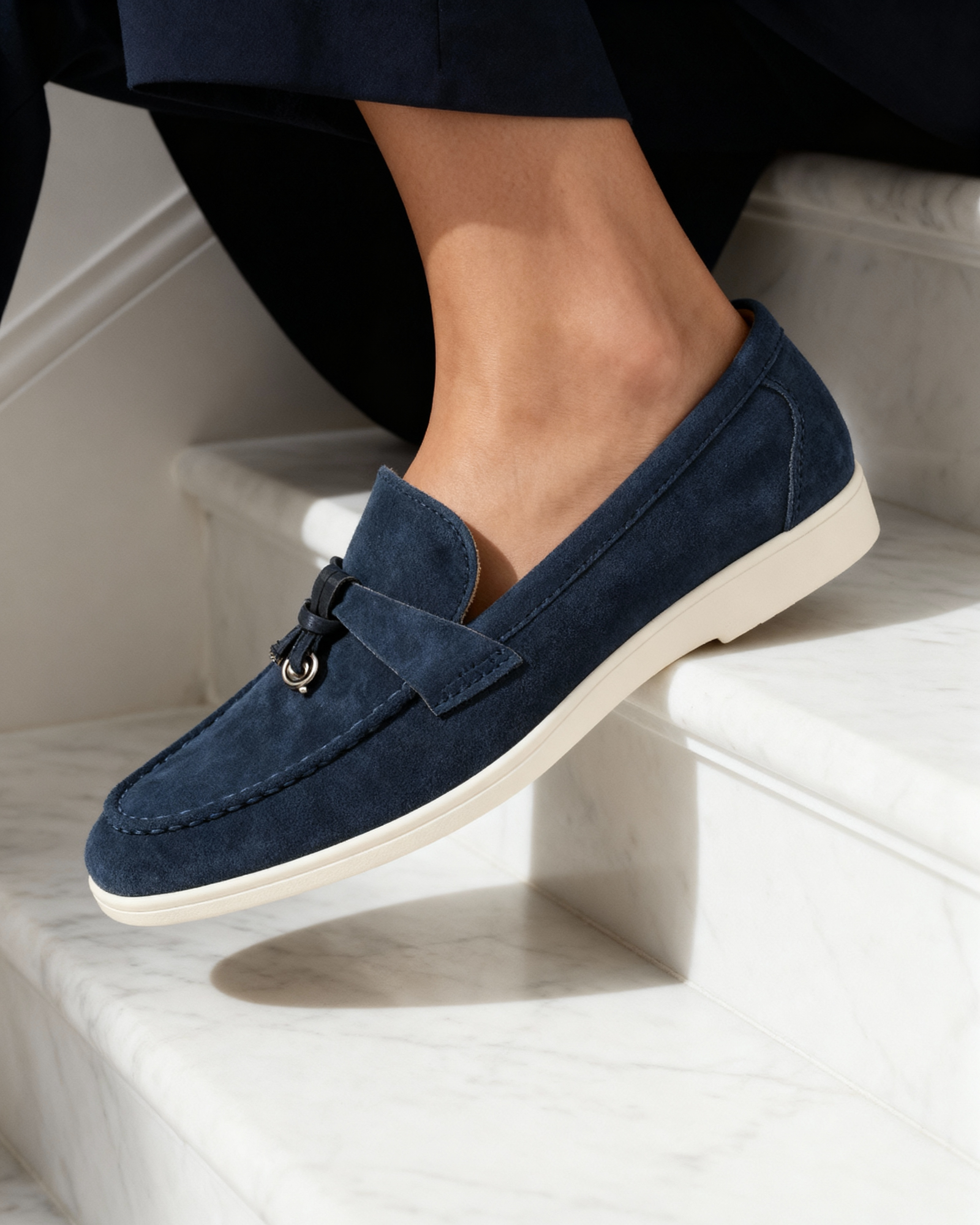 Suede Lady Loafers - Aurellius